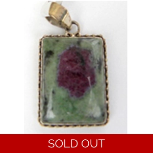 Bloodstone 925 Sterling Pendant